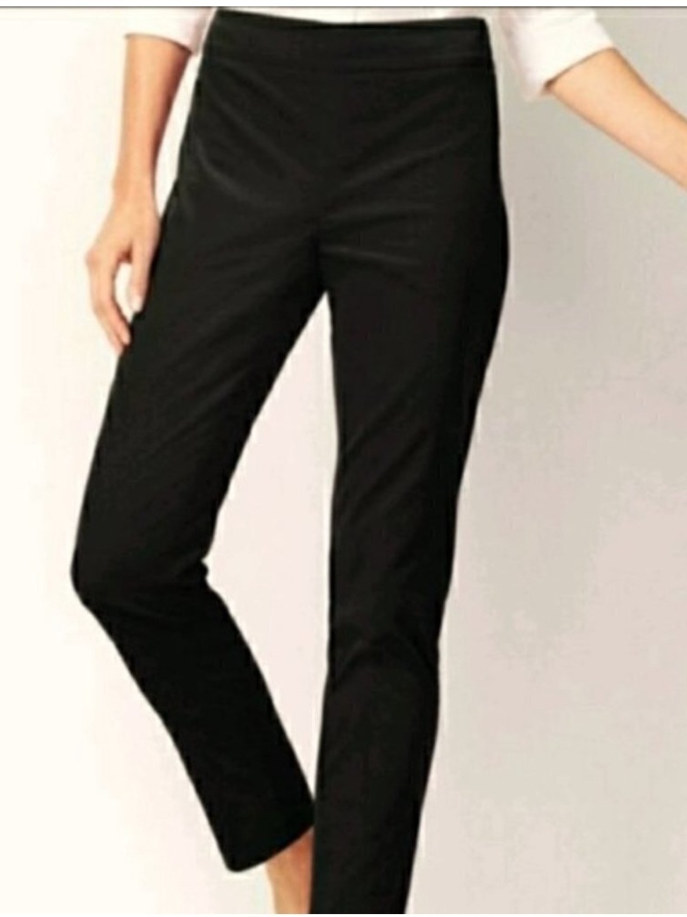 Talbots Black Velvet Classic Side
Zip Pants Sz 10